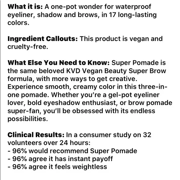 KVD Blonde Super Pomade Vegan Eyeliner NIB - Picture 5 of 10